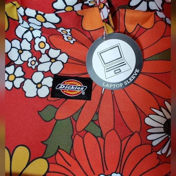 Dickies Floral Print Student‎ Backpack NWOT - Picture 2 of 6